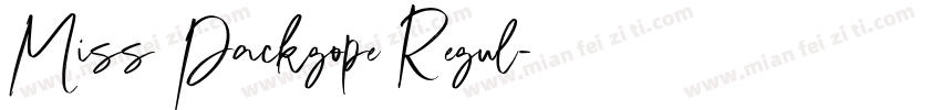 Miss Packgope Regul字体转换